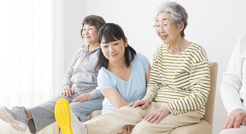 医療や介護の現場で